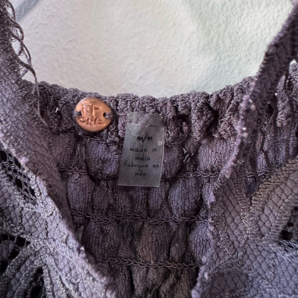 Free People Lavender Lace Chemise Dress - Picture 11 of 16